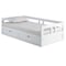 Alaterre Furniture Melody Twin to King Extendable Day Bed with Storage, White AJME10WH - alternate 7